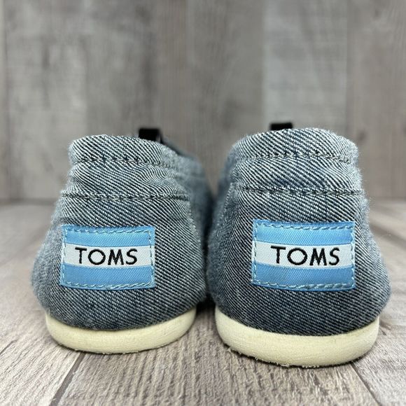 Toms Women's Alpargata Slip On Flats Casual Shoes Chambray Blue Size 7.5 - Picture 6 of 13